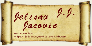 Jelisav Jačović vizit kartica